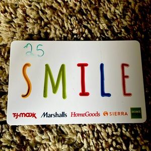 $25 SMILE Multi-store Gift Card